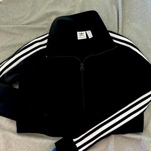 Adidas crop track jacket XS